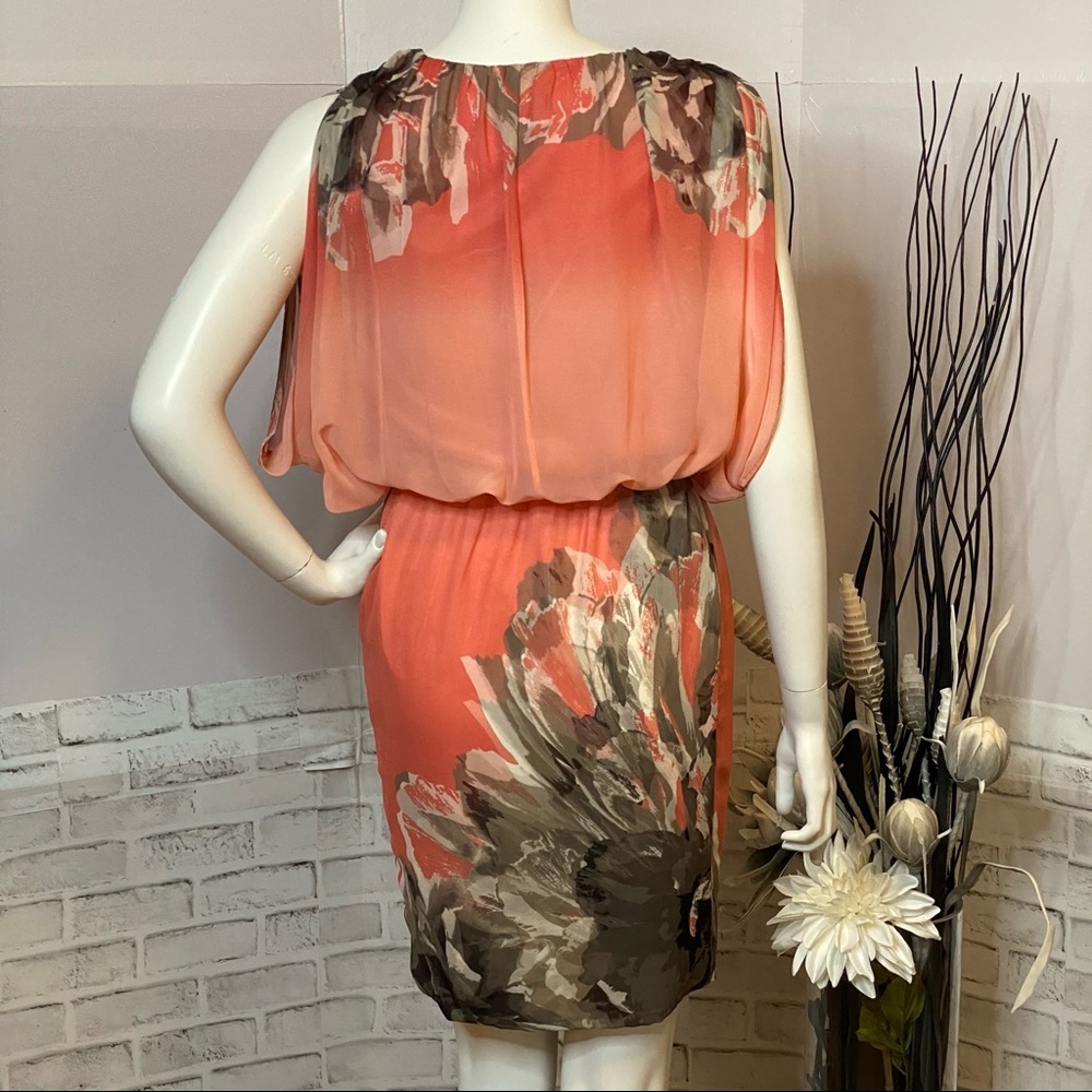 NWT Le Chateau Floral Ombre Mini Dress - Picture 4 of 17